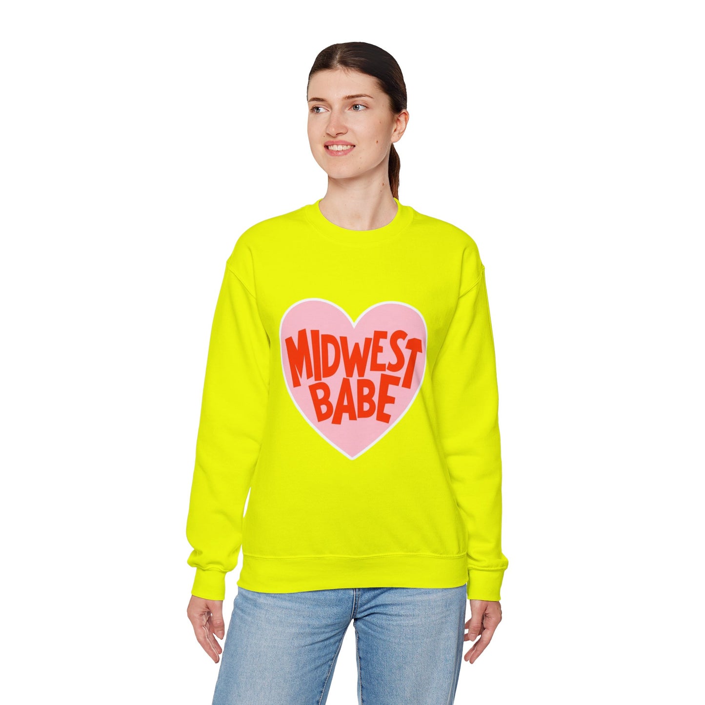 Midwest Babe Unisex Heavy Blend™ Crewneck Sweatshirt