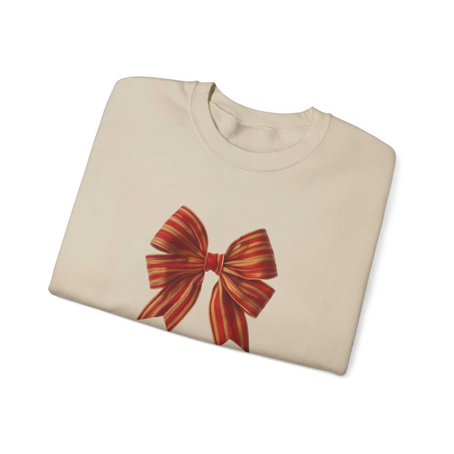 Red and Gold Bow Unisex Heavy Blend™ Crewneck Sweatshirt