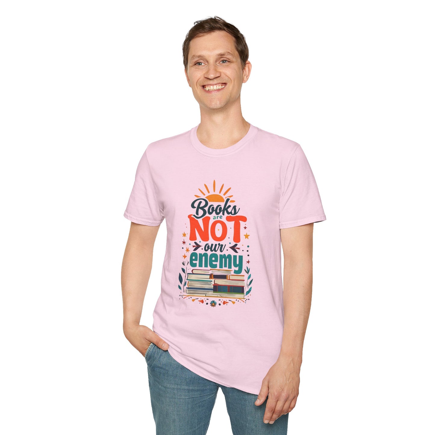 Books are NOT our Enemy Unisex Softstyle T-Shirt