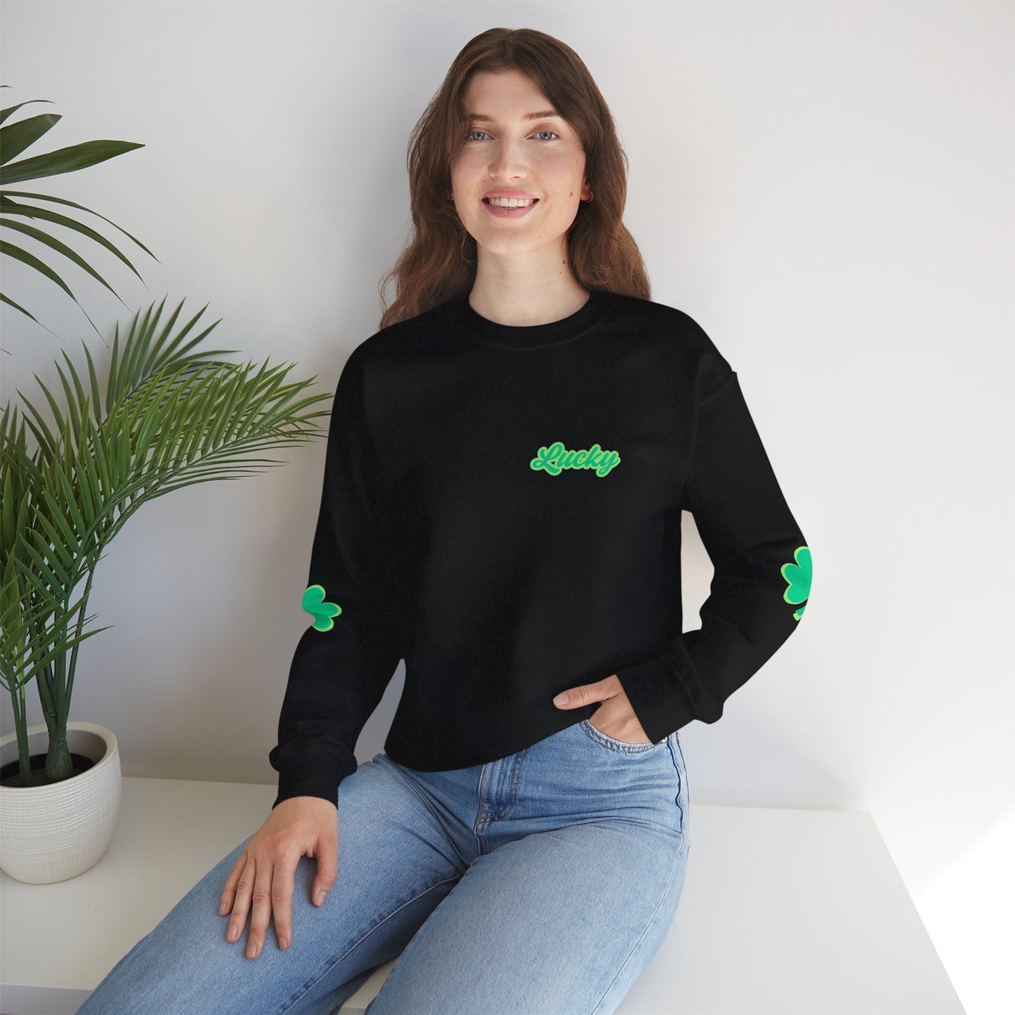 Glowin’ Green Unisex Heavy Blend™ Crewneck Sweatshirt