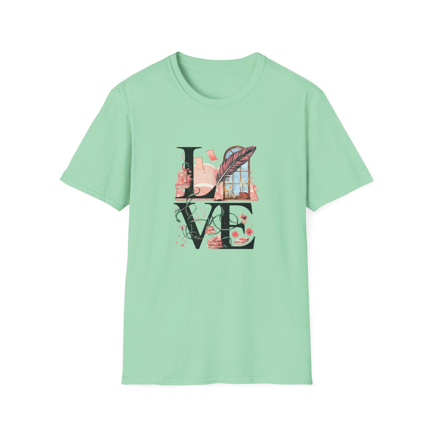 LOVE is a Novel Idea Unisex Softstyle T-Shirt