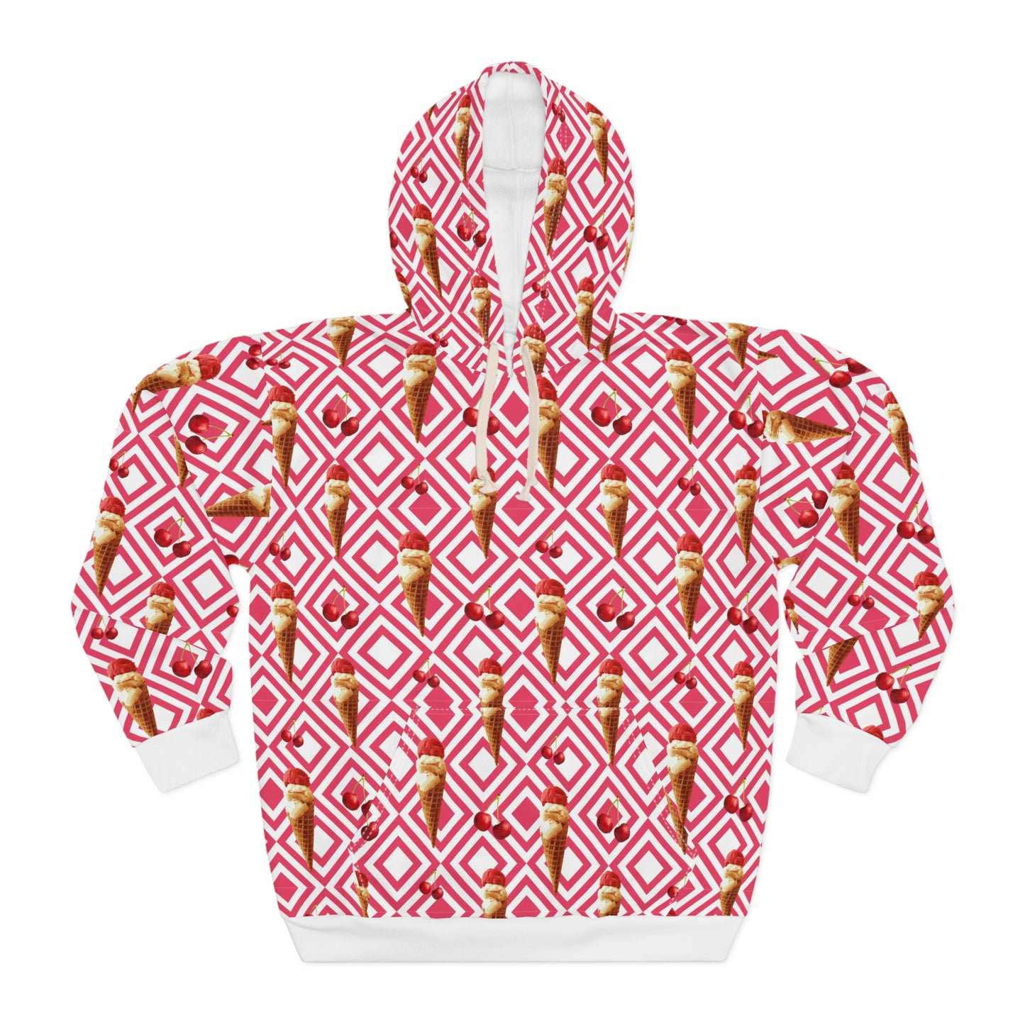 Cherry Bomb Unisex Pullover Hoodie (AOP)