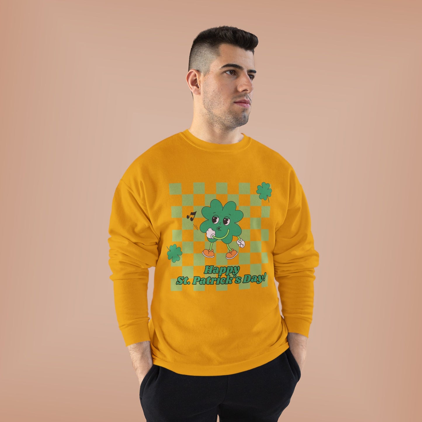 St. Pat's Checkers Unisex EcoSmart® Crewneck Sweatshirt