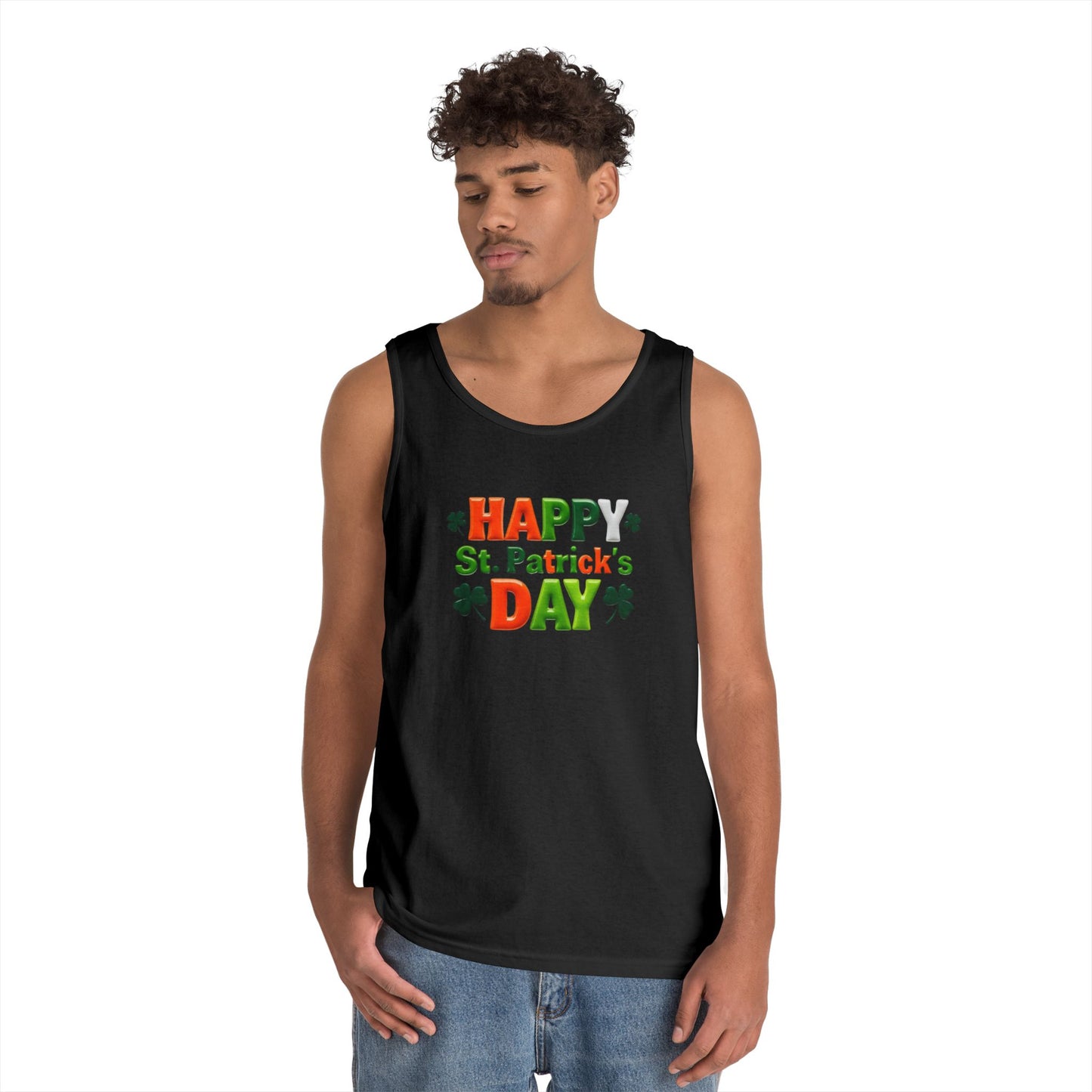 St. Patty Vibes Unisex Heavy Cotton Tank Top