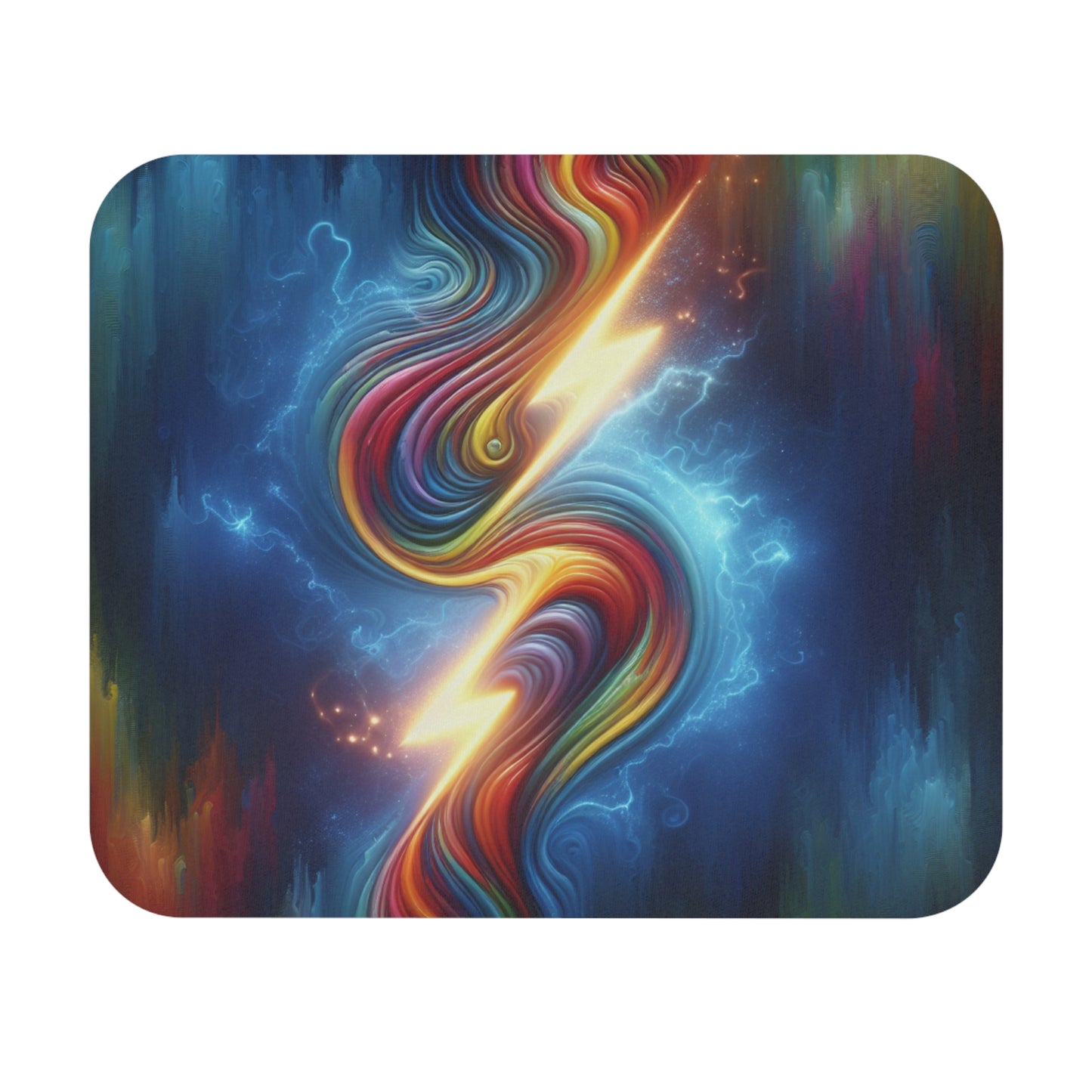 Rainbow Lightening Mouse Pad (Rectangle)