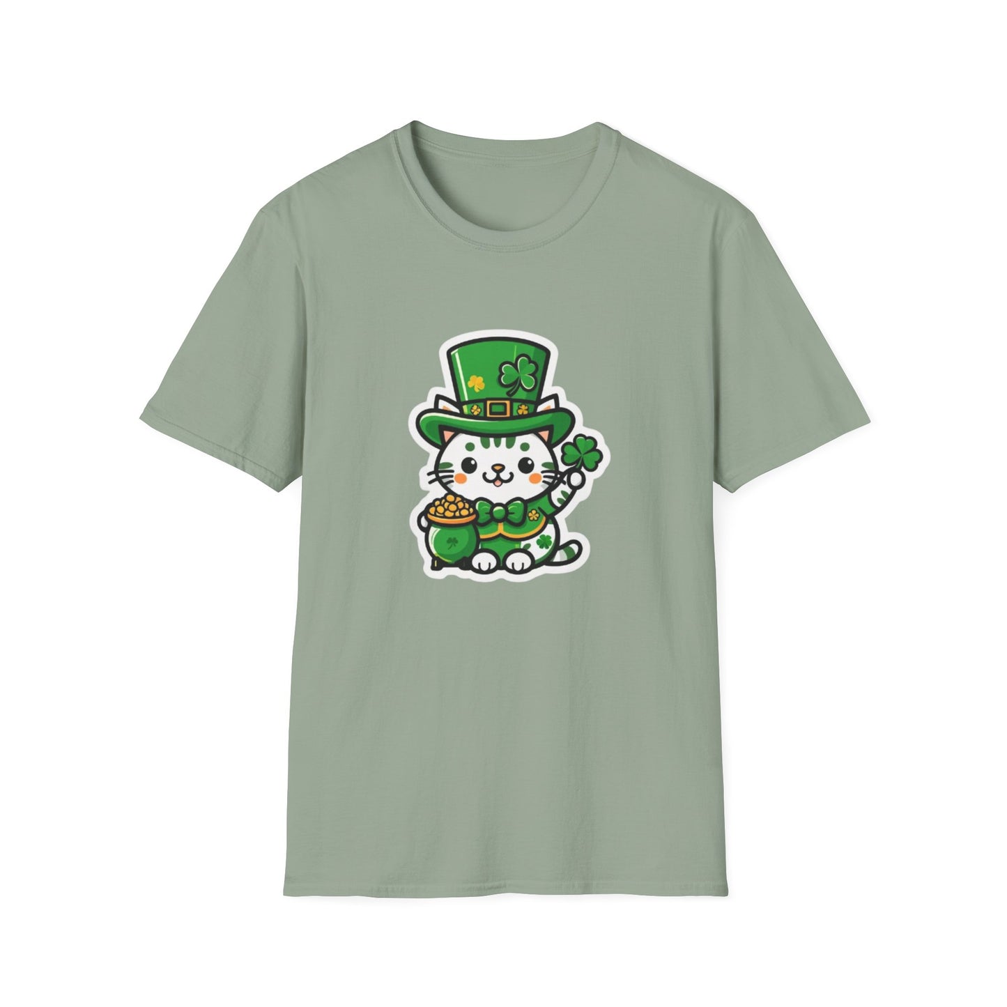 Clover Kitty Unisex Softstyle T-Shirt