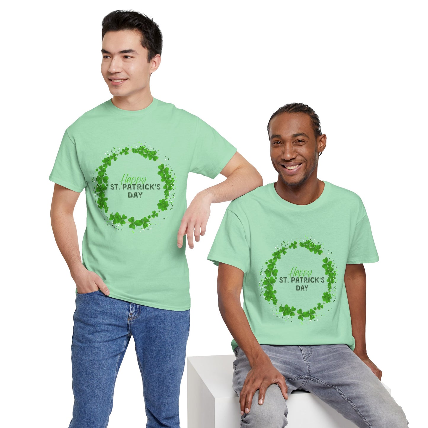 St. Pat's Wreath Unisex Heavy Cotton Tee