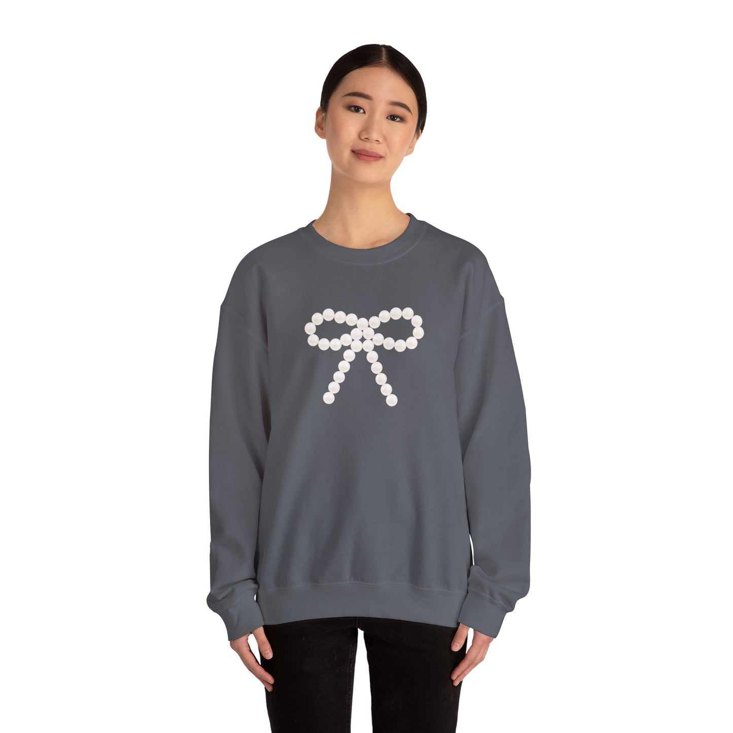 Pearl Bow Unisex Heavy Blend™ Crewneck Sweatshirt