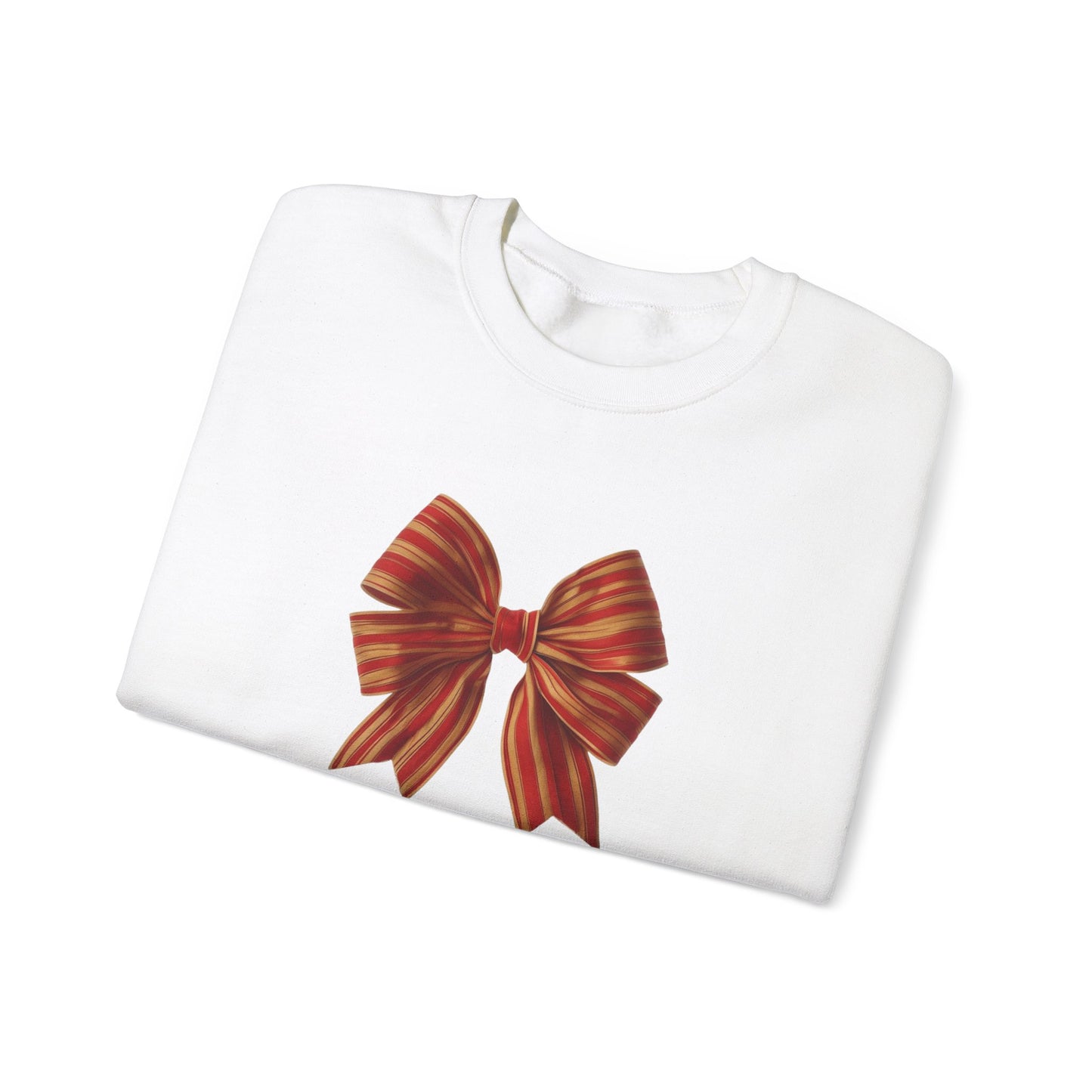 Red and Gold Bow Unisex Heavy Blend™ Crewneck Sweatshirt