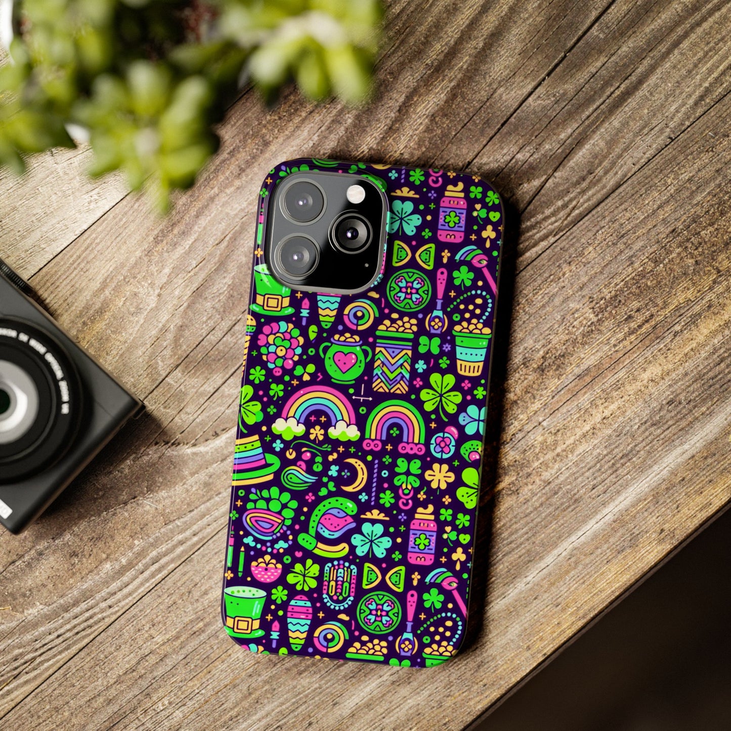 Day-Glo Clover Slim Phone Cases