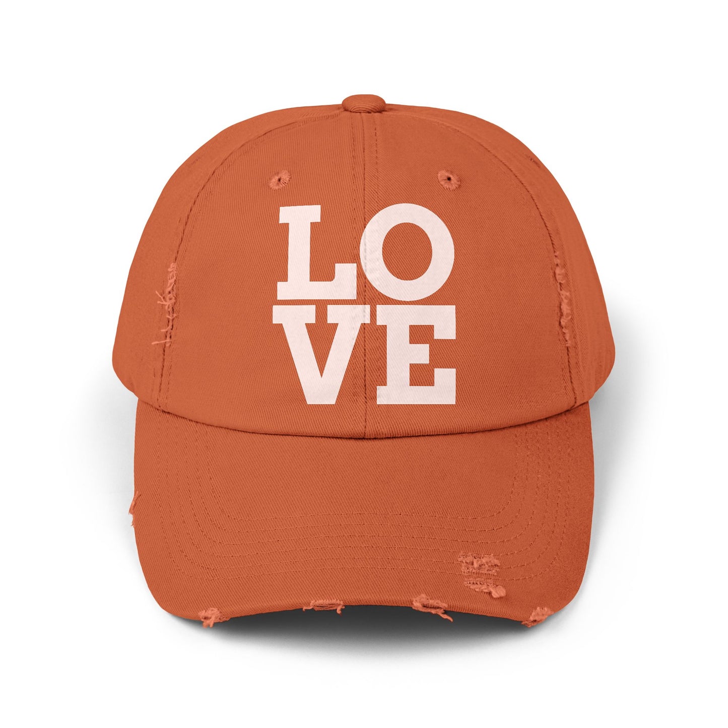 LOVE Unisex Distressed Cap