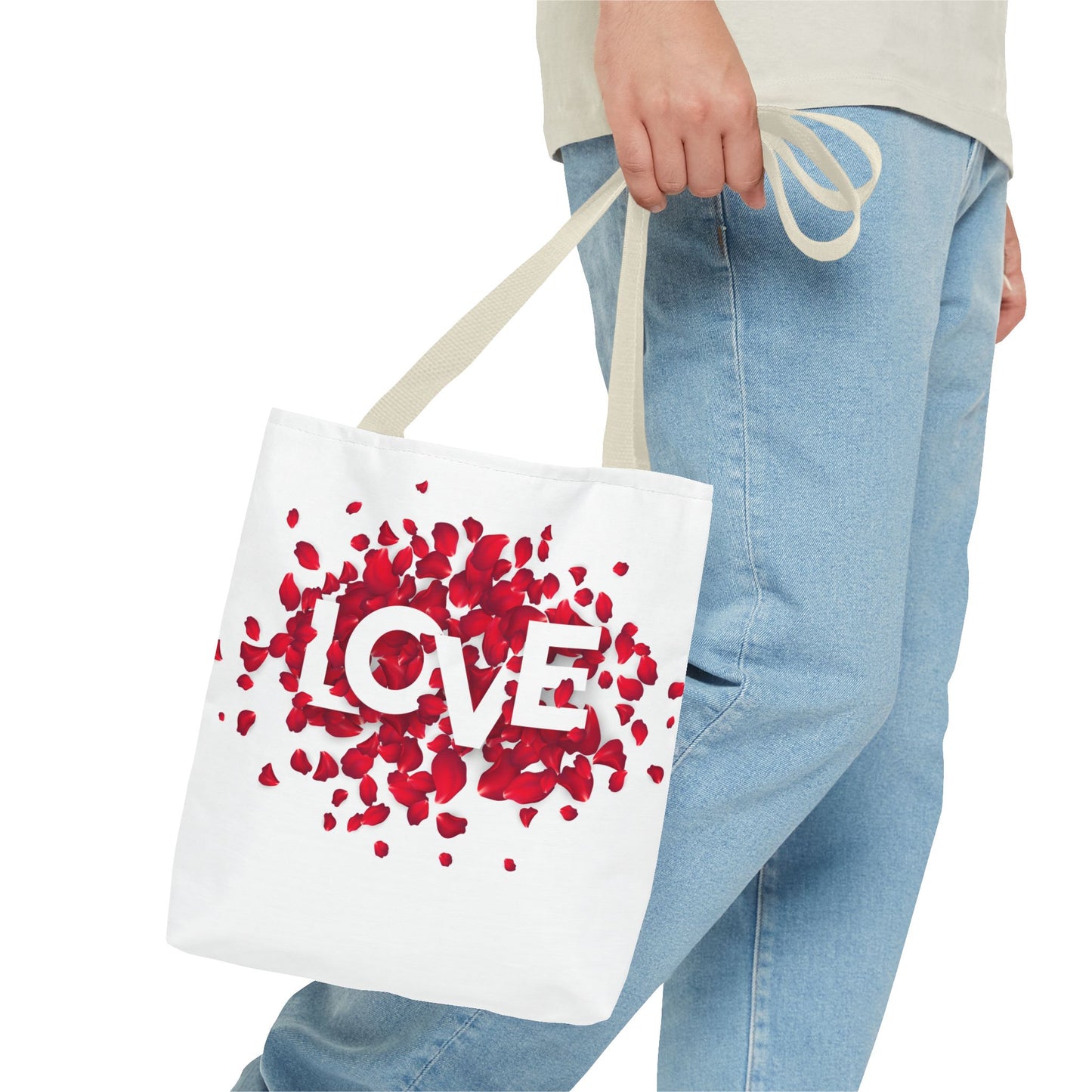 Love Rose Tote Bag (13" x 13")