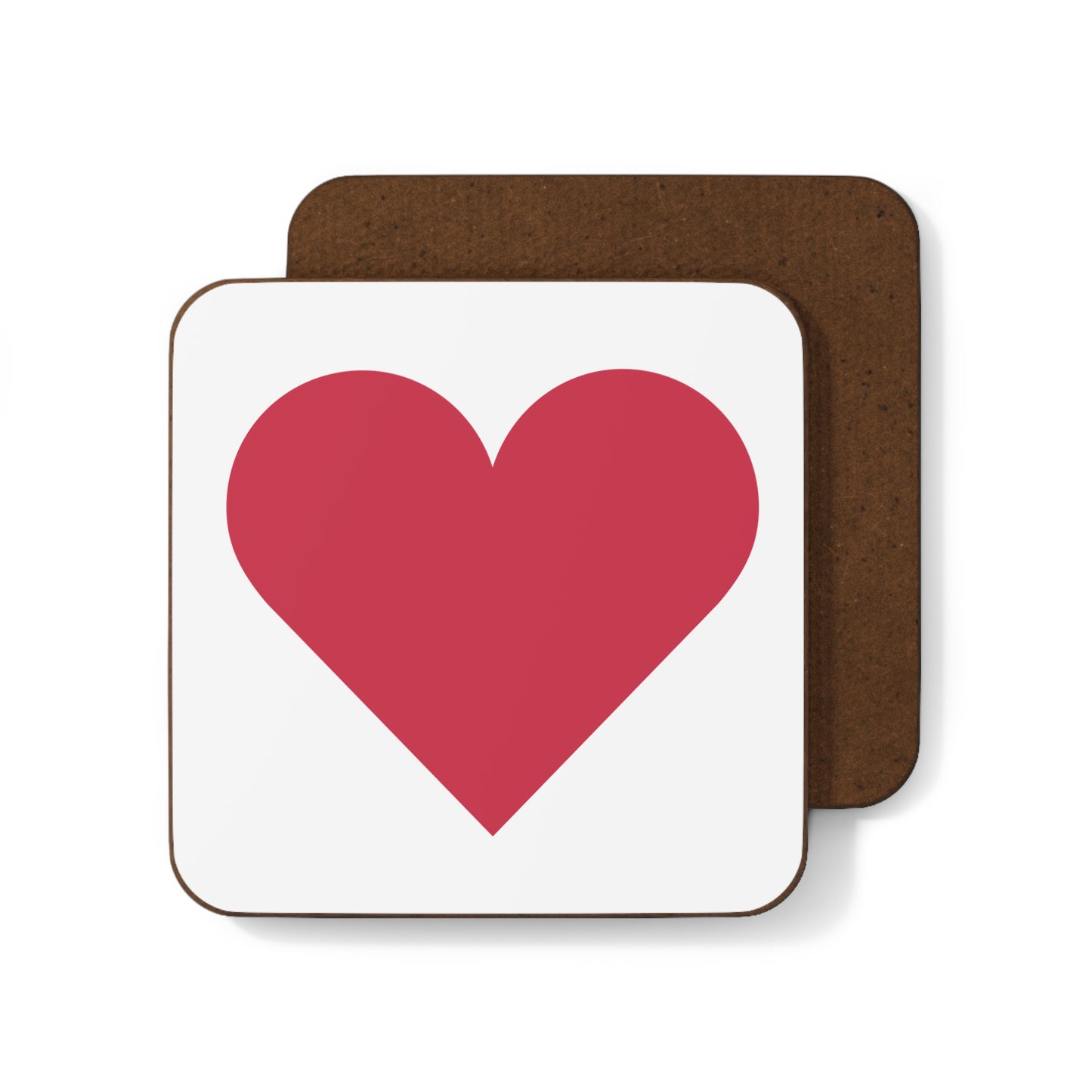 Red Heart Hardboard Back Coaster