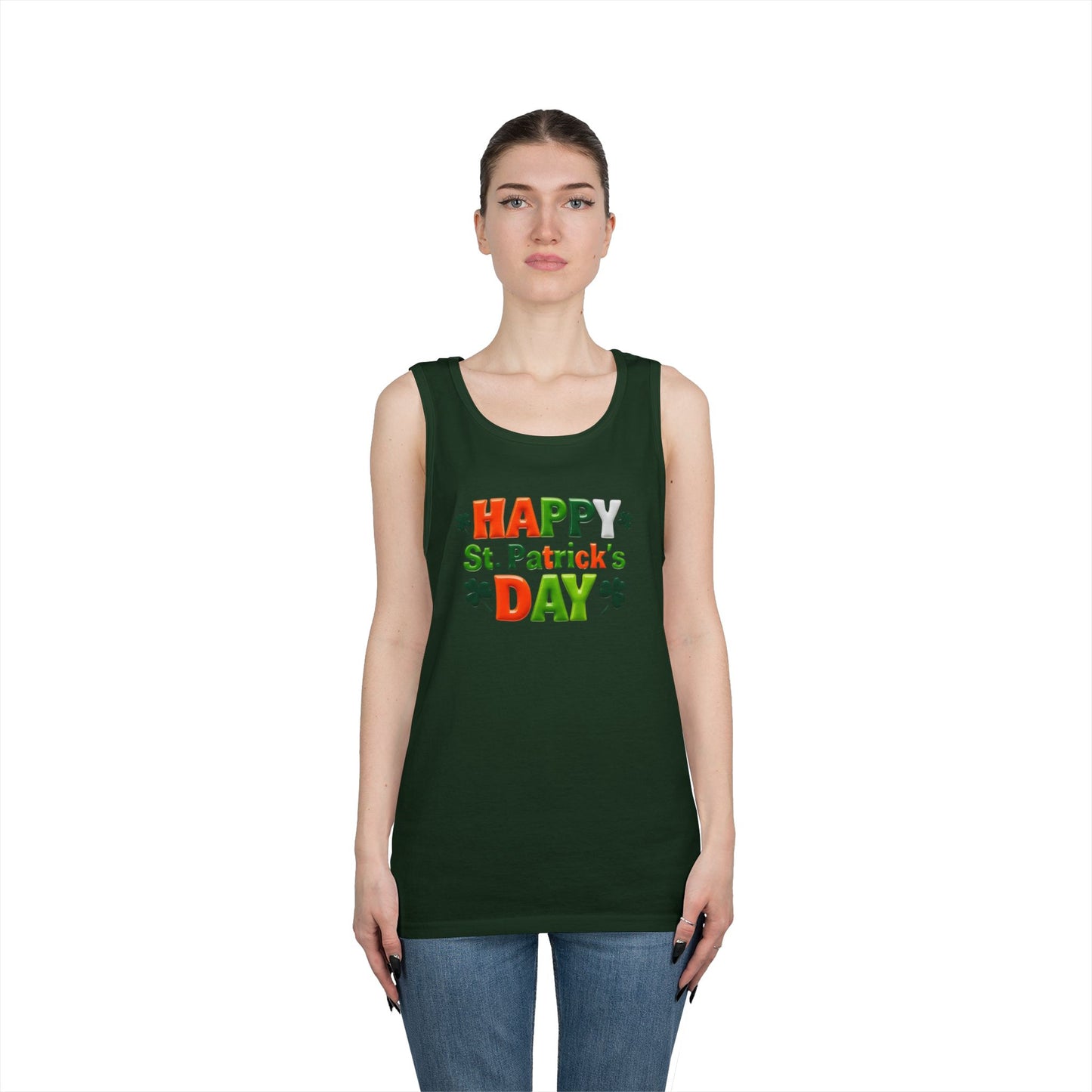 St. Patty Vibes Unisex Heavy Cotton Tank Top