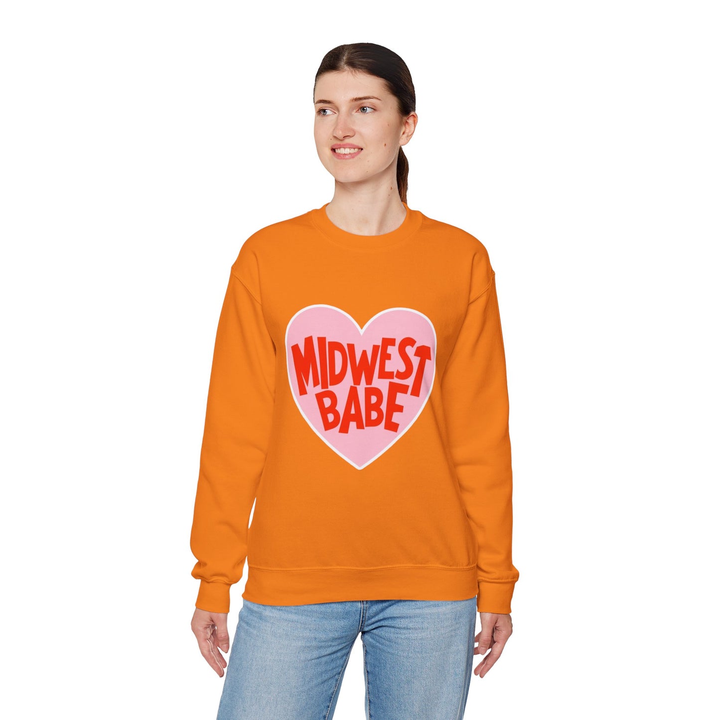 Midwest Babe Unisex Heavy Blend™ Crewneck Sweatshirt