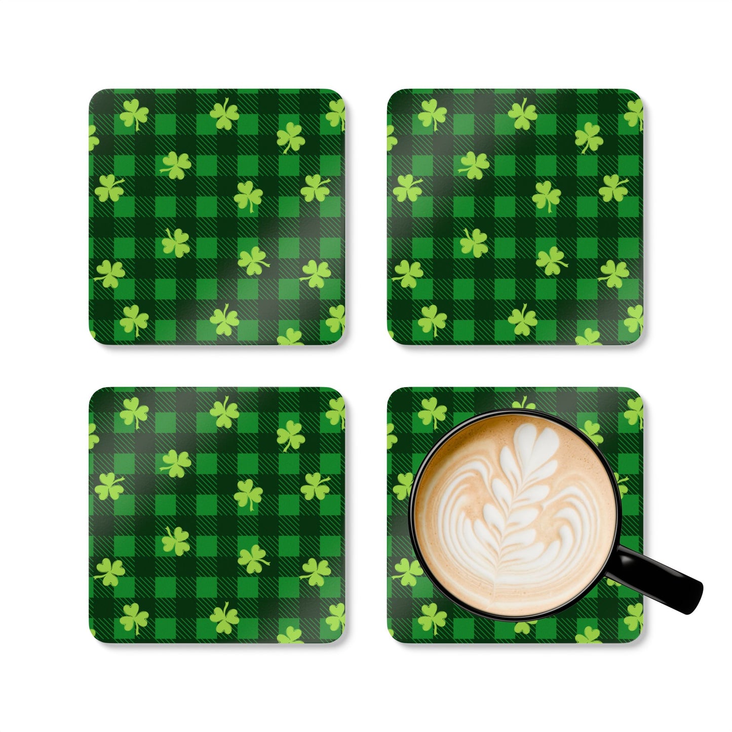 Shamrock Corkwood Coaster Set