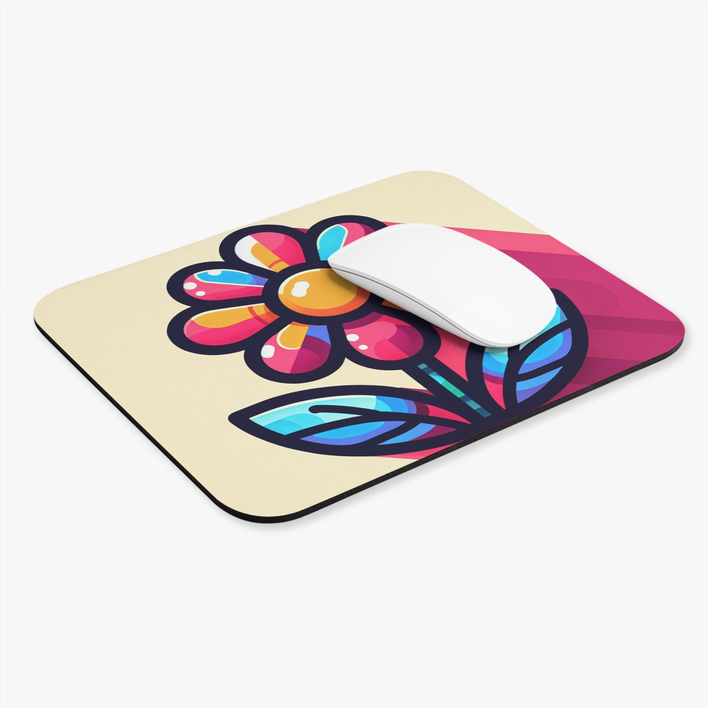 Starburst Flower Mouse Pad (Rectangle)