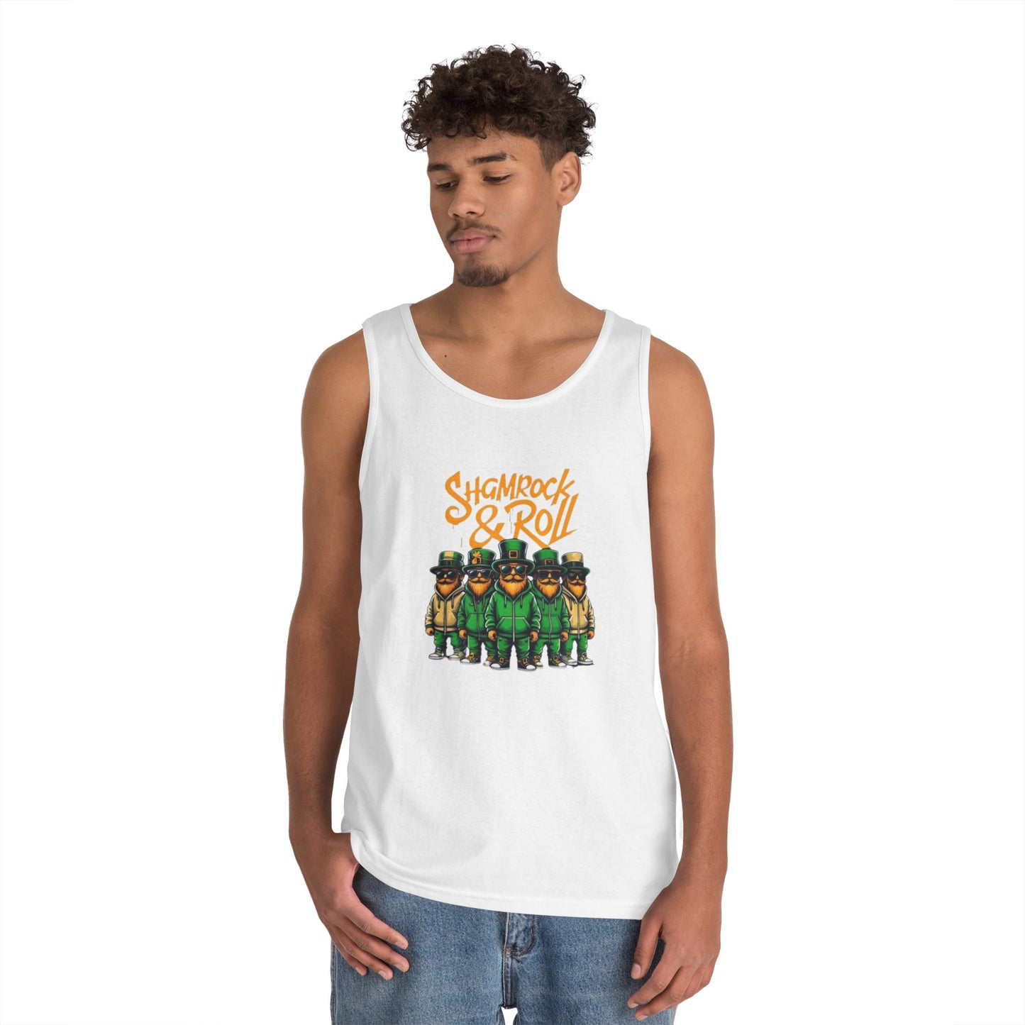 Shamrock & Roll Unisex Heavy Cotton Tank Top