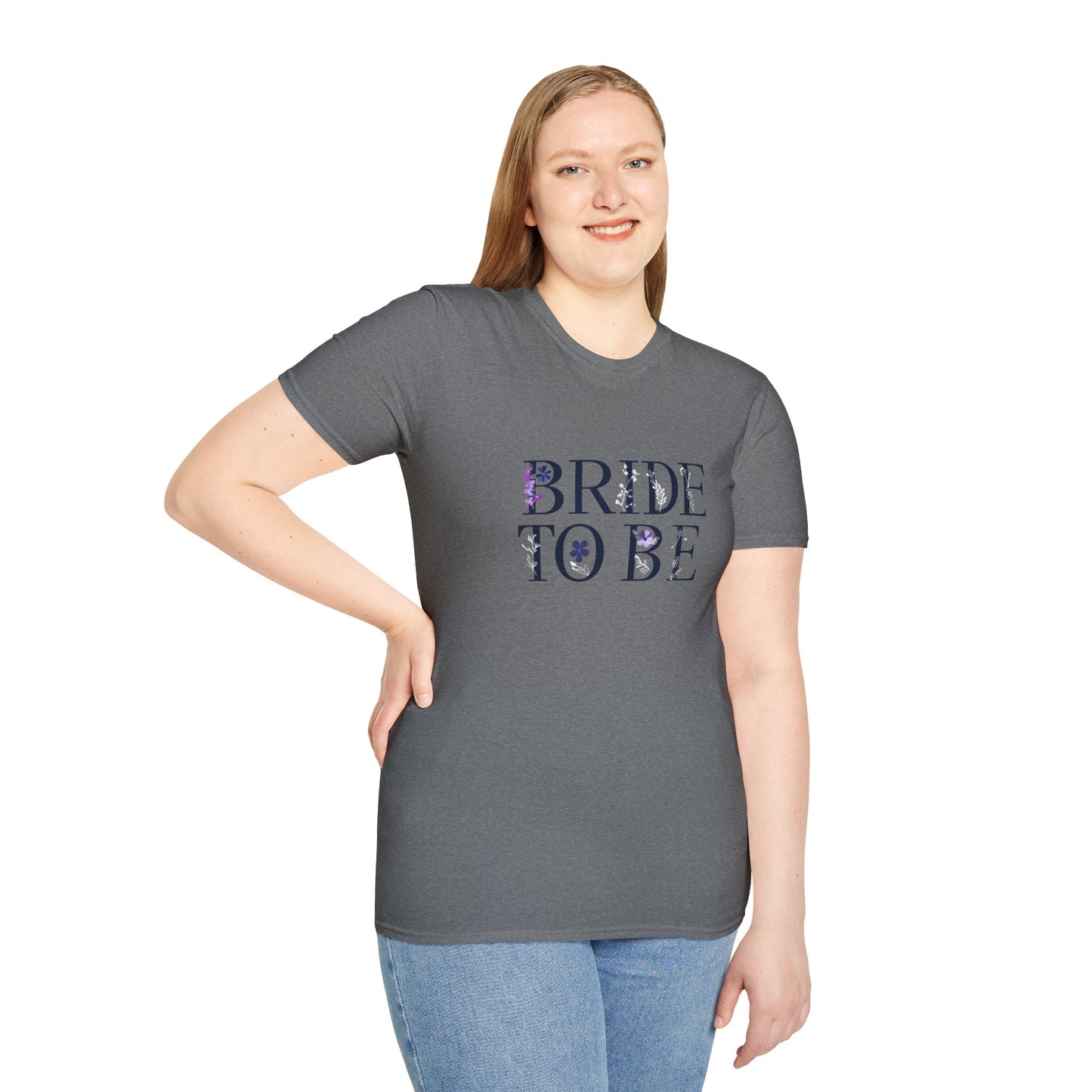 Flower Pressed - Bride to Be Unisex Softstyle T-Shirt