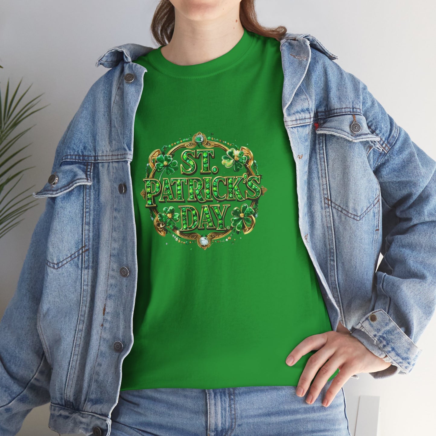 Glitzy Green Unisex Heavy Cotton Tee