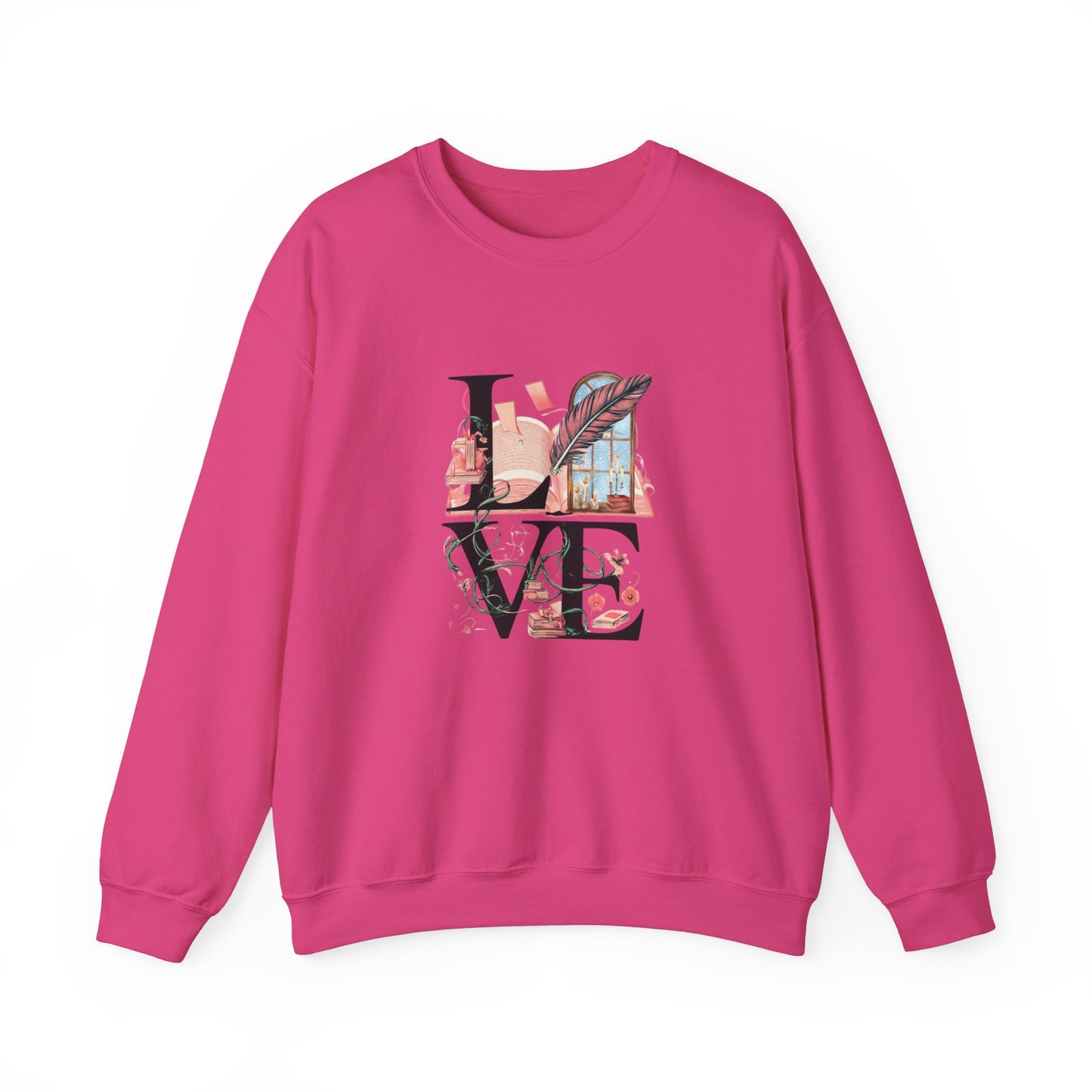 LOVE is a Novel Idea Unisex Heavy Blend™ Crewneck Sweatshirt