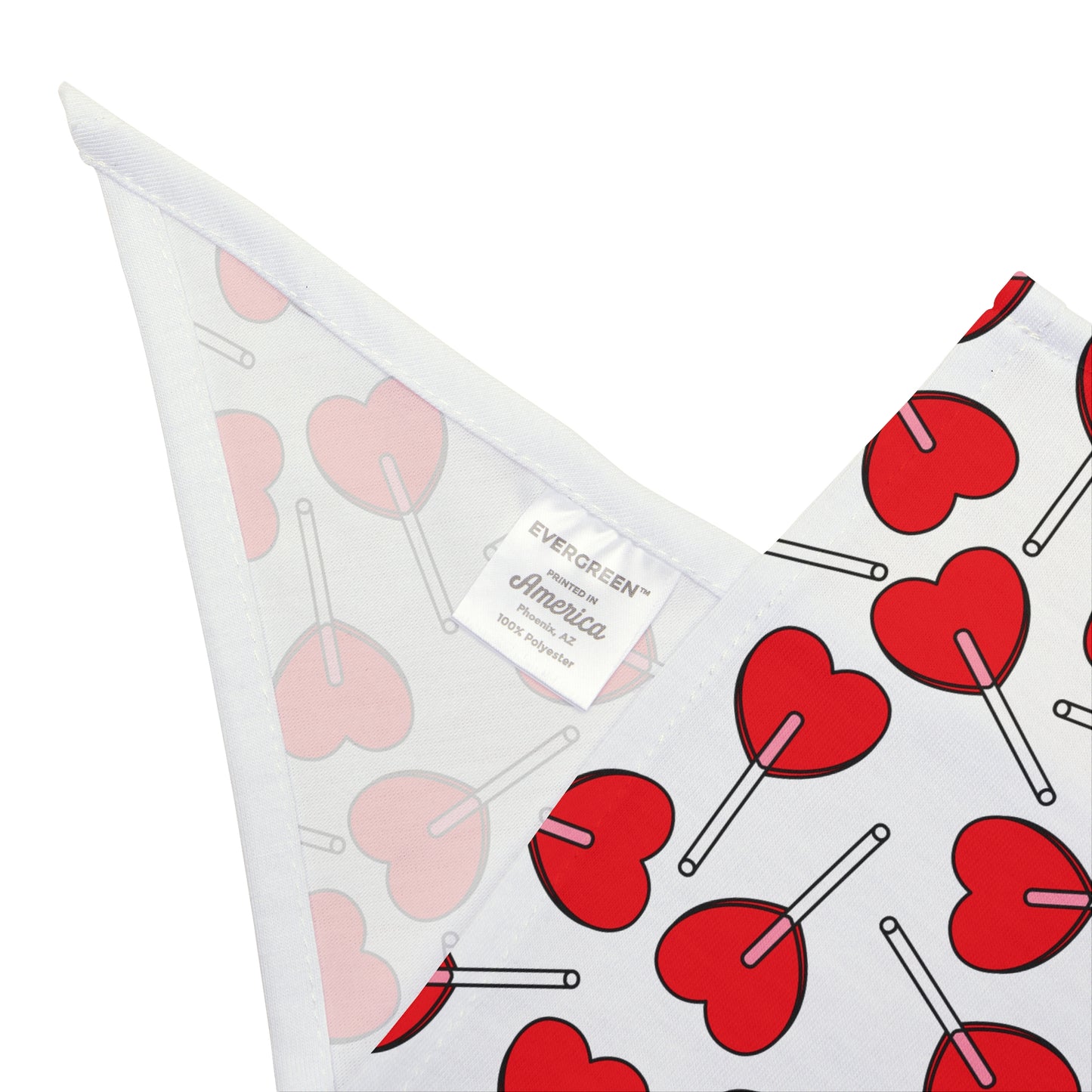 Heart Lollipop Pet Bandana