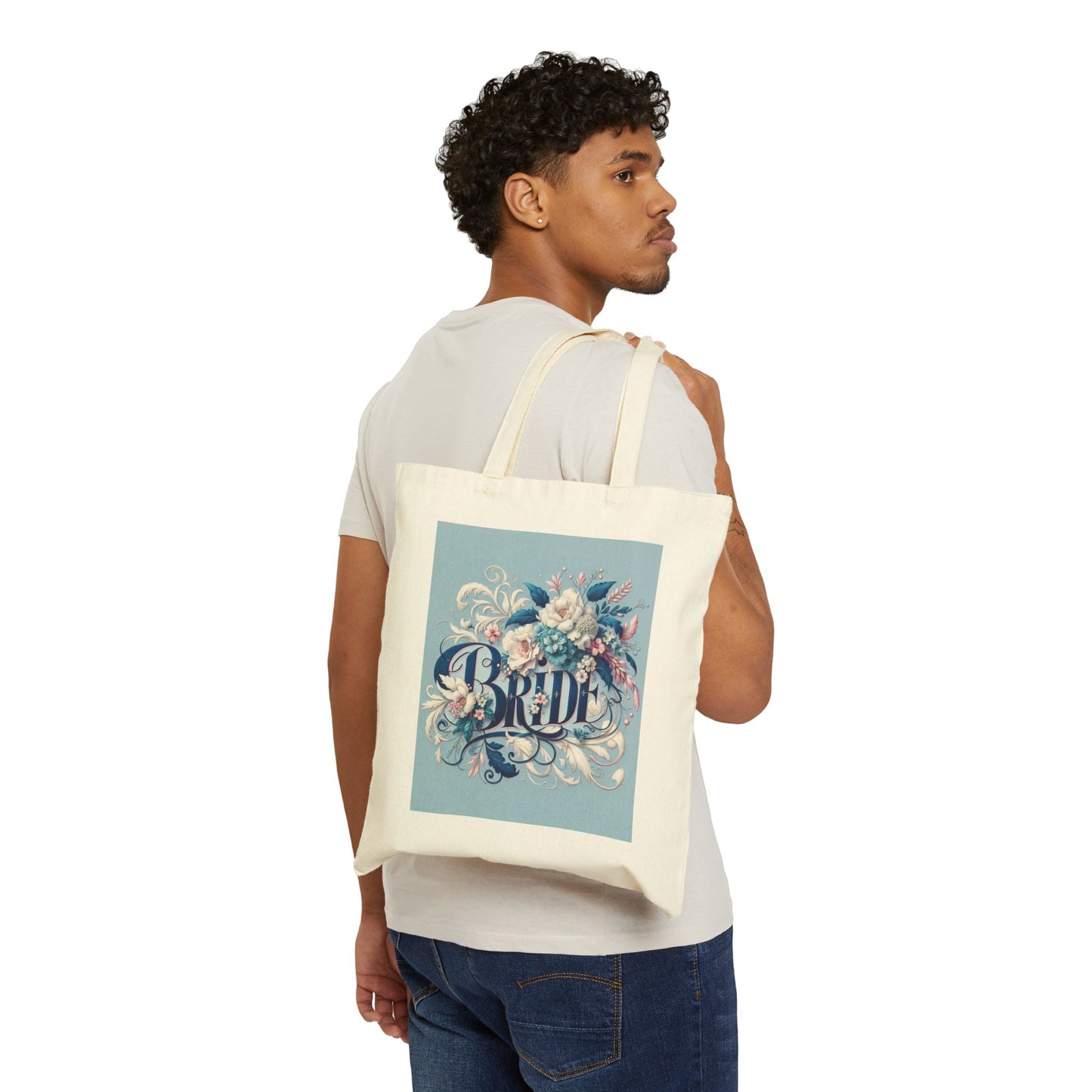 Your Something Blue Cotton Canvas Tote Bag