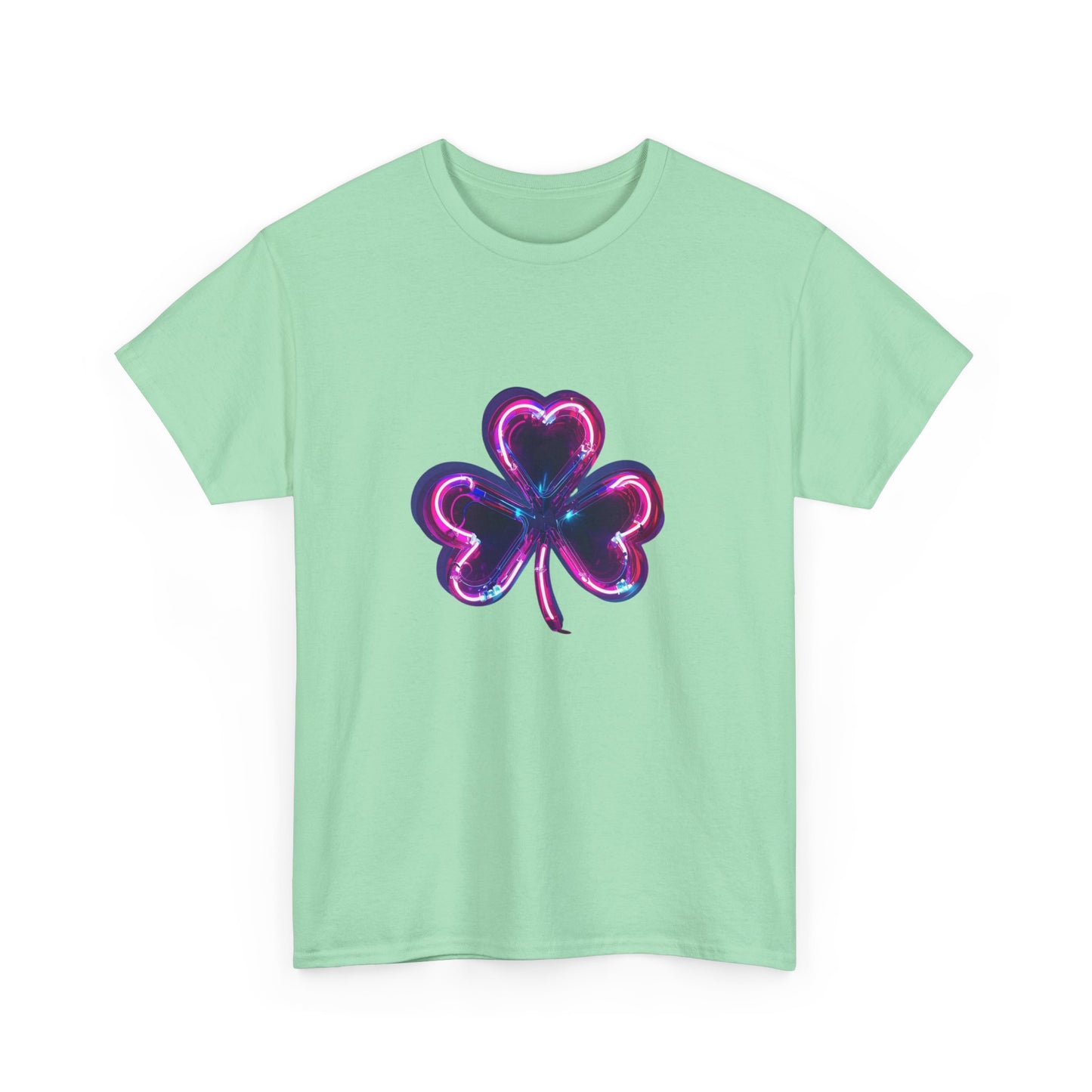 Electric Luck - Pink and Blue Unisex Heavy Cotton Tee