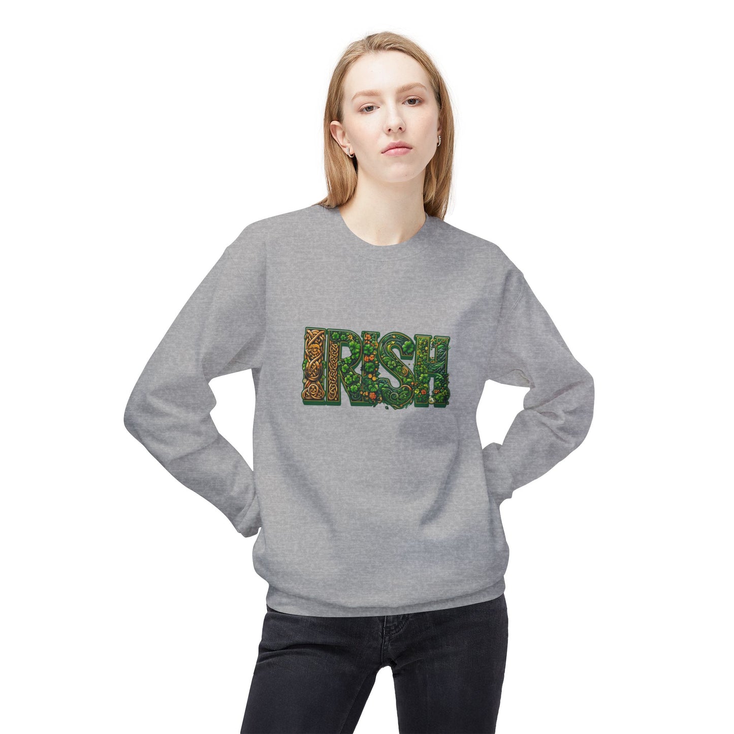 IRISH Unisex Midweight Softstyle Fleece Crewneck Sweatshirt