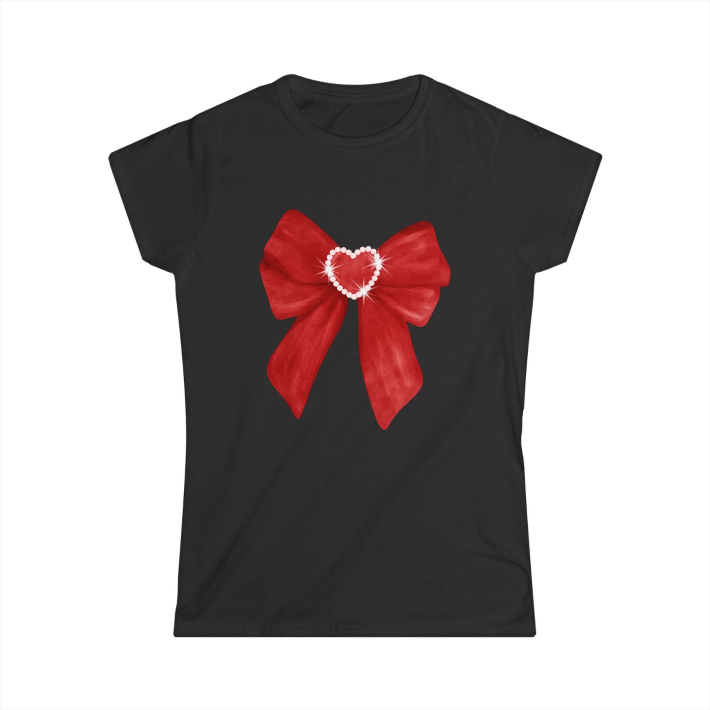 Red Bow Women's Softstyle Tee