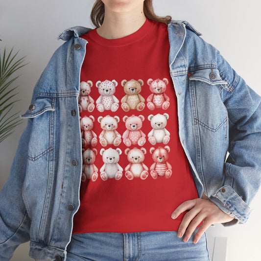 Teddy Bear Party - Valentine's Day Unisex Heavy Cotton Tee